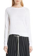 Women's Vince Linen Pullover - White