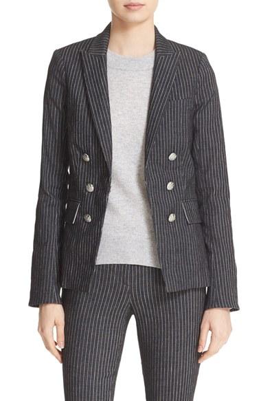 Women's Veronica Beard Jet Faux Double Breasted Jacket
