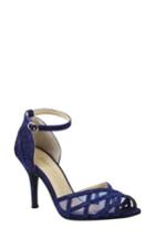 Women's J. Renee Mataro Embellished Ankle Strap Pump M - Blue