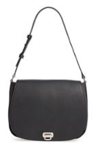 Shinola Calfskin Leather Shoulder Bag - Black