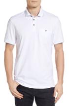 Men's Ted Baker London Clay Textured Collar Polo (s) - White