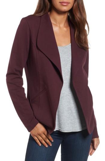Women's Caslon Knit Blazer - Burgundy