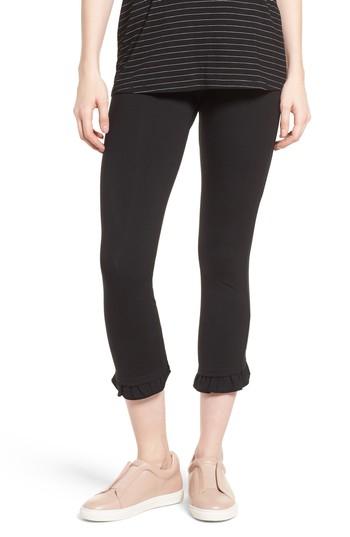 Women's Lysse Ruffle Crop Leggings - Black