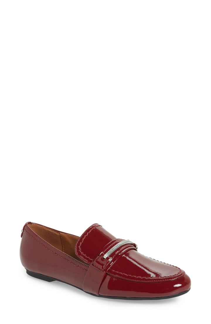 Women's Calvin Klein Orianna Loafer .5 M - Red