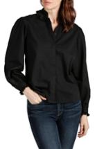 Women's Paige Alexi Ruffle Shirt - Black