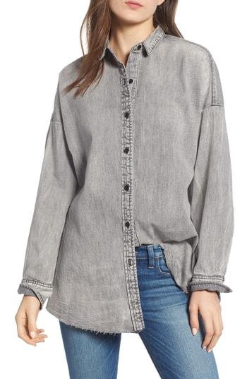 Women's Hudson Jeans Denim Shirt - Black