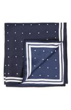 Men's Topman Border Dot Pocket Square