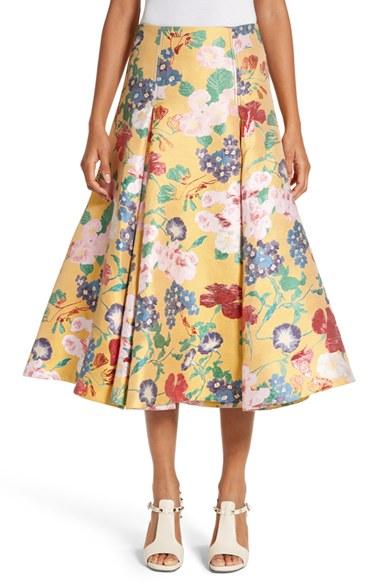Women's Valentino Romantic Garden Brocade Skirt