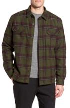 Men's Gramicci Tough Guy Plush Lined Flannel Shirt Jacket - Green