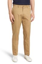 Men's Bills Khakis M3 Straight Fit Vintage Twill Flat Front Pants X 32 - Brown