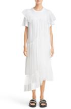 Women's Simone Rocha Long Jersey & Tulle T-shirt Dress - White