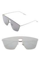 Women's Sunnyside La 65mm Shield Sunglasses - Silver