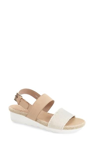 Women's Eileen Fisher 'sally' Platform Sandal M - Beige