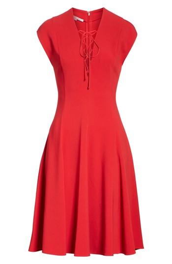 Women's Stella Mccartney Lace-up Dress Us / 38 It - Red