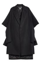 Women's Junya Watanabe Split Sleeve Wool Blend Coat - Black