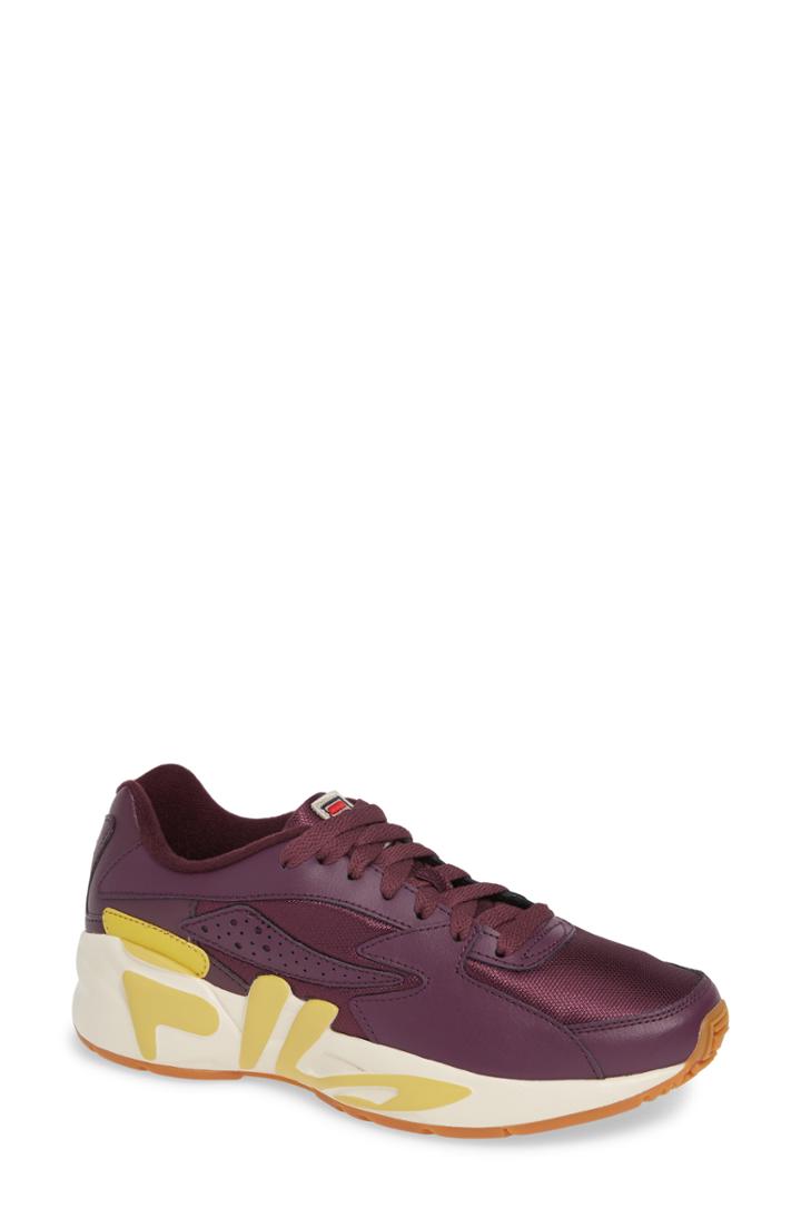 Women's Fila Mindblower Logo Sneaker M - Burgundy