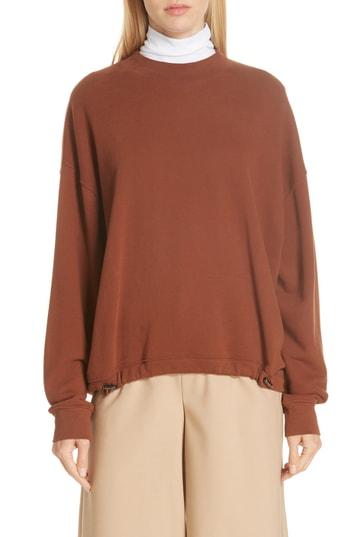 Women's Vince Drawcord Hem Sweatshirt - Orange