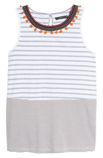 Women's Thml Mixed Stripe Top - Grey