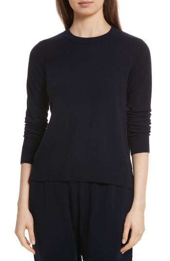 Women's Vince Overlay Cashmere Sweater - Blue