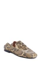 Women's Isabel Marant Fezzy Snakeskin Embossed Convertible Loafer Us / 35eu - Beige
