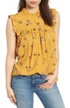 Women's Everleigh Ruffled Floral Top - Yellow