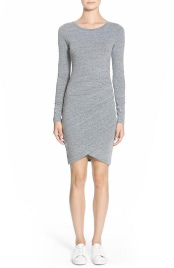 Women's Leith Ruched Long Sleeve Dress, Size - Grey