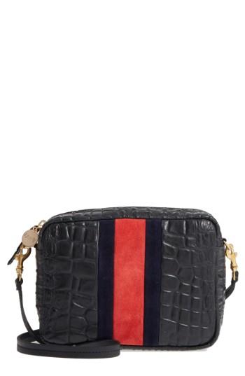 Clare V. Midi Sac Leather Crossbody Bag - Black