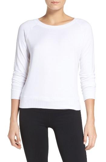 Women's Beyond Yoga Stripe Mesh Pullover