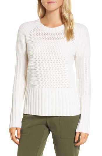 Women's Nordstrom Signature Mixed Stitch Cashmere Sweater