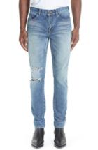 Men's Saint Laurent Destroyed Light Skinny Fit Jeans