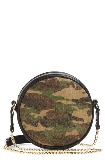 Mali + Lili Camouflage Canteen Crossbody Bag - Green