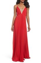 Women's Jill Jill Stuart Pleated Empire Waist Gown - Red