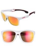Men's Carrera Eyewear 56mm Sunglasses - Matte White/ Red Mirror