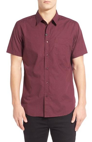 Men's Imperial Motion 'vegas' Diamond Print Short Sleeve Woven Shirt