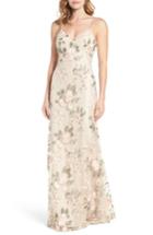Women's Jenny Yoo Julianna Embroidered Gown - Ivory