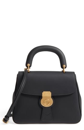Burberry Medium Dk88 Trench Leather Satchel - Black