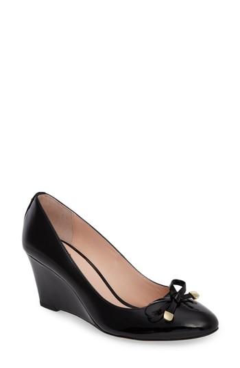 Women's Kate Spade New York Wrenn Bow Wedge .5 M - Black