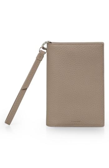 Allsaints Fetch Passport Holder - Brown