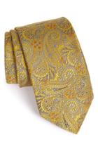 Men's Robert Talbott Paisley Silk Tie, Size - Metallic