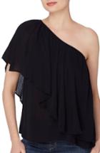 Women's Catherine Catherine Malandrino Magritte One-shoulder Top - Black