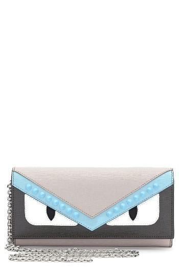Women's Fendi Monster Elite Leather Continental Wallet -