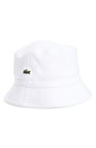 Men's Lacoste Bob Bucket Hat - White