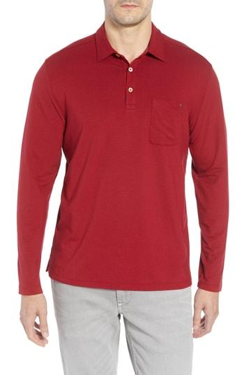 Men's Tommy Bahama Tropicool Sueded Sands Fit Polo, Size Medium - Purple