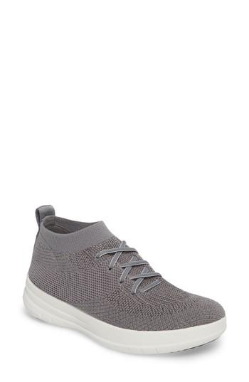 Women's Fitflop Uberknit(tm) Slip-on High-top Sneaker M - Grey