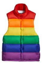 Women's Burberry Rainbow Down Puffer Vest - Yellow