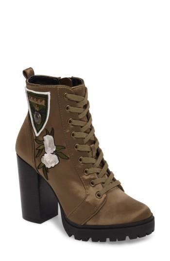 Women's Steve Madden Laurie Platform Bootie .5 M - Green