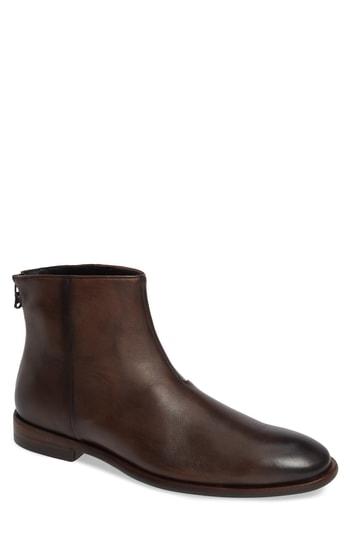 Men's John Varvatos Star Usa Nyc Back Zip Boot M - Brown