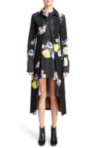 Women's Acne Studios Okki Floral Print Bracelet Sleeve Coat Us / 32 Eu - Black