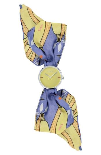 Women's Furla Giada Bandeau Silk Wrap Watch, 33mm