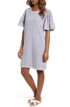 Women's Caslon Flounce Sleeve Knit Dress - White